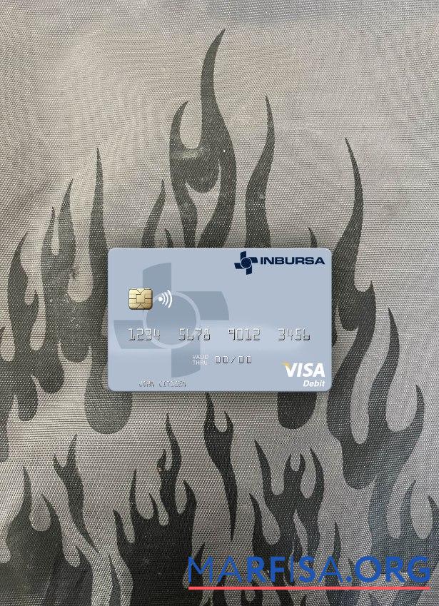 Realistic Mexico Grupo Financiero Inbursa visa debit card photolook front download for verification